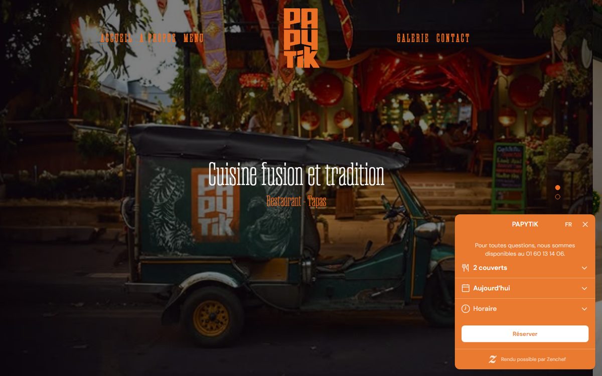 Aper&ccedil;u du site Papytik, r&eacute;alisation Altentia